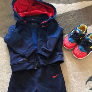 Rare Nike (Spider-Man) Huaraches and Track Suit